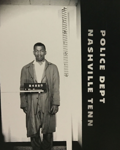 约翰·刘易斯1961年第一次被捕时的大头照